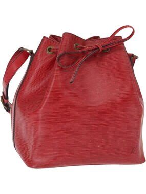 LOUIS VUITTON Epi Petit Noe Shoulder Bag Red M44107